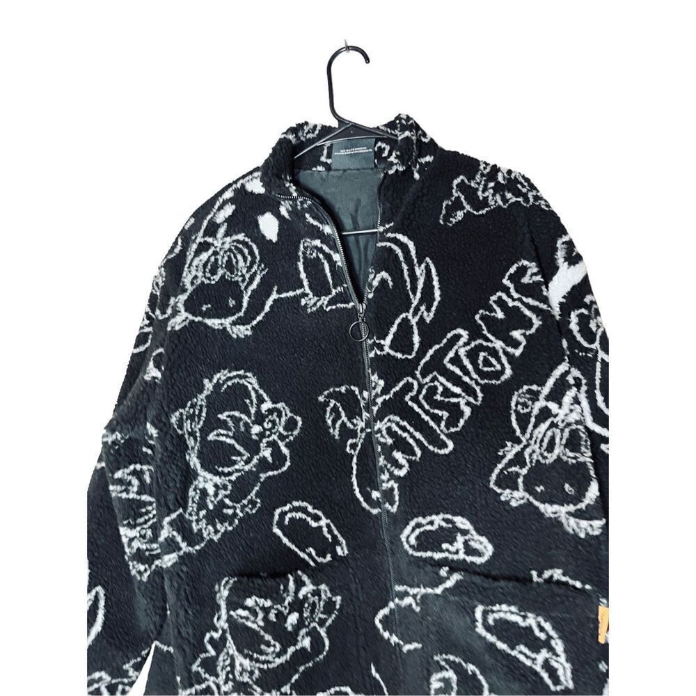 Lazy Oaf X The Flintstones Allover Print Fleece J… - image 2
